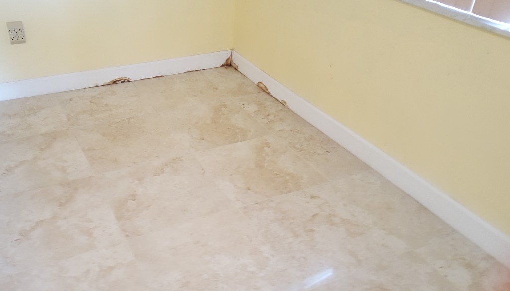 Water damage in home