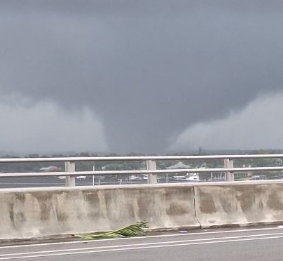 tornado in treasure coast florida from hurricane milton