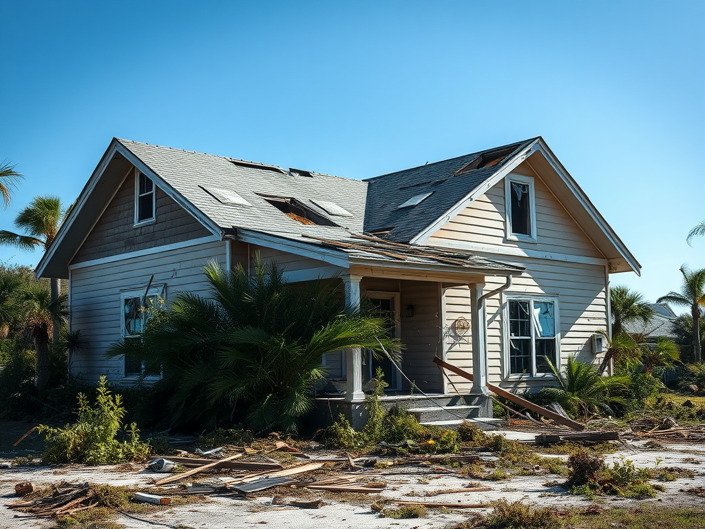 florida hurricane damaged house