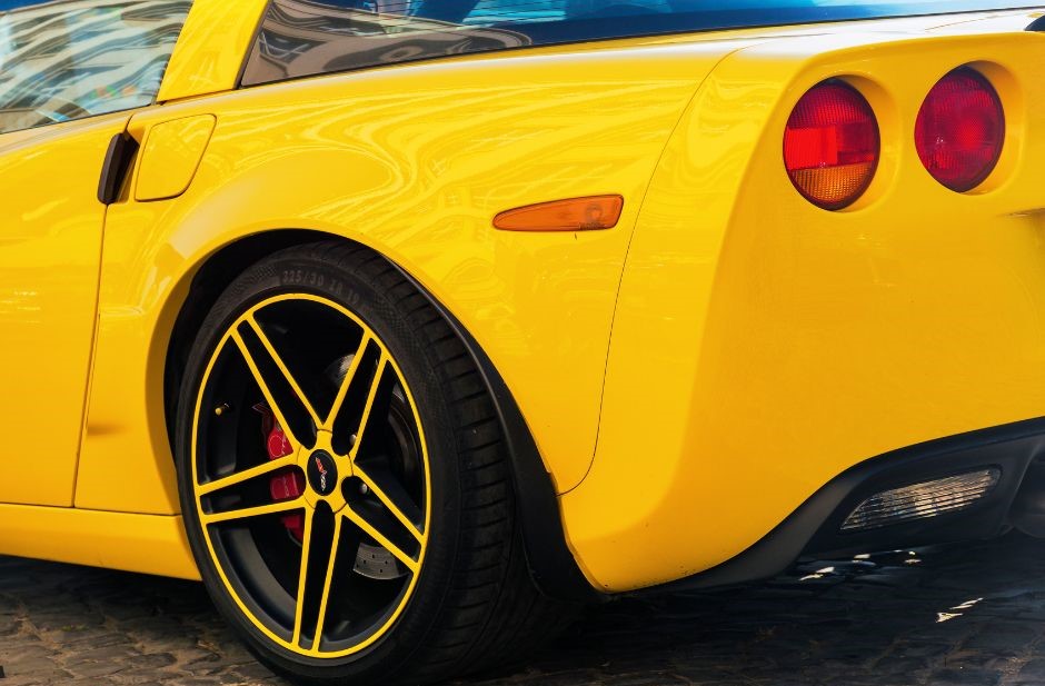 yellow corvette
