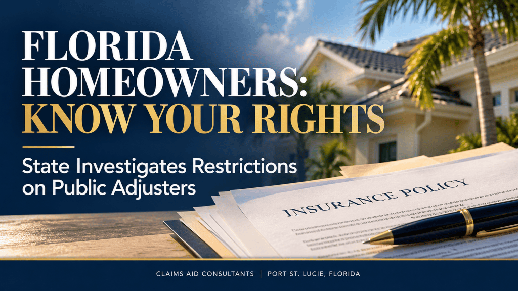 Florida AG Investigates Insurers for Blocking Public&nbsp;Adjusters
